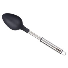 Ложка поварская Tescoma GrandChef+ 428299, нержавеющая сталь, нейлон серебристый/черный