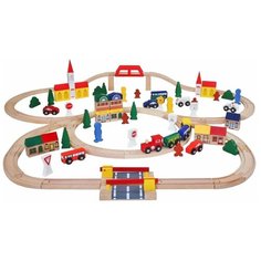Игровой набор "Железная дорога" 100 предметов Lanaland