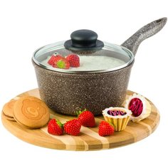 Ковш 1,5 л Elan Gallery Гармония вкуса Коричневый опал с крышкой D18
