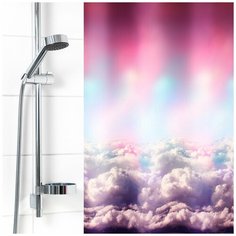 1586-1 Штора для ванной комнаты 180х180см Небо полиэстер Вилина