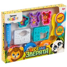 ЭВРИКИ Набор для лепки "Веселые зверята", SL-02791 4418484