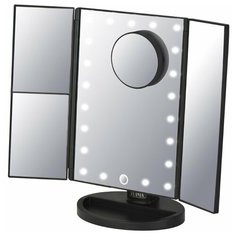 Косметическое 3D зеркало Planta PLM-0132 TRIA, LED подсветка, дополнительное переносное 10х зеркало