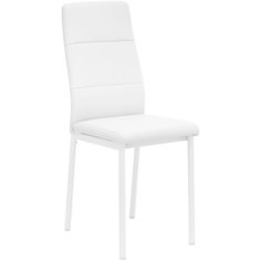Стул Leset Берг металл Белый, экокожа Белая