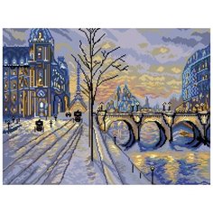 Виды Парижа Набор для вышивания крестом 37х49 (28х39) Матренин Посад 1850/Н