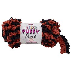Пряжа для вязания Alize Puffy More 150г 11,5м (100% микрополиэстер) (6262) 2 мотка
