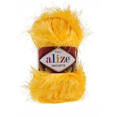 Пряжа ALIZE Decofur травка 100гр. 110м. (100%п/э) ТУ (216 цыплёнок) 5 шт