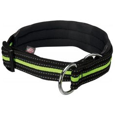 Ошейник-удавка TRIXIE Fusion Extra Wide S-M 20605-20975 33-39 см черный/зеленый