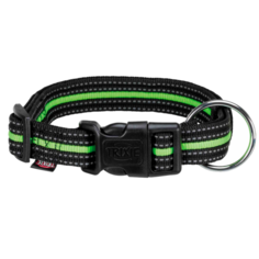 Ошейник TRIXIE Fusion M-L 20601-20971 35-55 см черный / зеленый