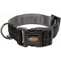 Ошейник TRIXIE Softline Elegance M-L 40-55 см черный/графитовый