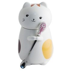 Кружка "Кот с ложкой N 4" Эврика