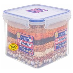 Xeonic Контейнер для пищевых продуктов 810008, 12x12 см, прозрачный/синий