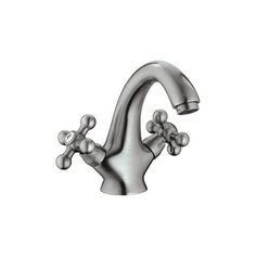 Смеситель для раковины (умывальника) Frap H19-5 F1019-5 двухрычажный сатин