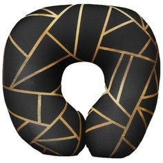 Подголовник-подушка антистресс "Золото на черном" 3634148 mni mnu