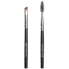 Кисть Bio Henna №8, для бровей черный/серебристый