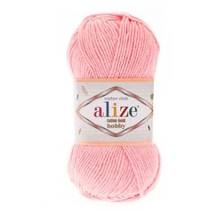 Пряжа Alize Cotton Gold Hobby 50г 165м (55% хлопок, 45% акрил) (518 Розовый) 5 шт