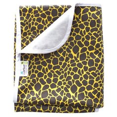 Непромокаемая плюшевая пеленка-клеенка GlorYes! Жираф 80х68 см