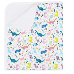 Впитывающая непромокаемая пеленка для сухого сна GlorYes! Веселые дино 80х68 см