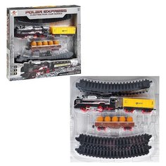 Железная дорога Oubaoloon на батарейках, свет и звук, в коробке (1322-4)