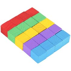 Обучающий материал , набор 20 кубиков, цветные малые Сима ленд