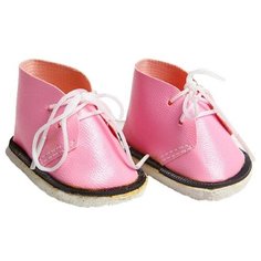 Ботинки для куклы «Завязки», длина подошвы: 6 см, 1 пара, цвет нежно-розовый Сима ленд