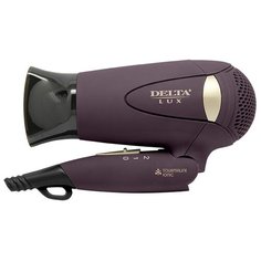 "Фен DELTA LUX DL-0936 : СКЛАДНАЯ РУЧКА, 1400 Вт, корич.с золотым (24)"