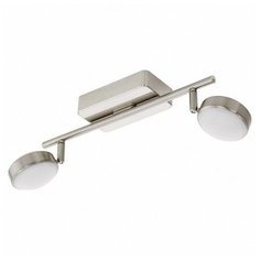 Спот Eglo ПРОМО, 2х5W, никель, размеры (мм)-365x80, 2800К, плафон - белый