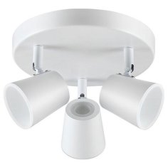 Спот Novotech, 3х6W, белый, размеры (мм)-200x130, 3000К, плафон - белый