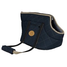 Сумка-переноска Victoria, 26х29х50 см, нейлон, тёмно-синий/голубой Trixie