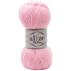 Пряжа Alize My baby 50г 150м (100% акрил) (185 детский розовый) 5 шт