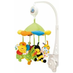 Механический мобиль Canpol Babies Цветущий луг (2/984) белый