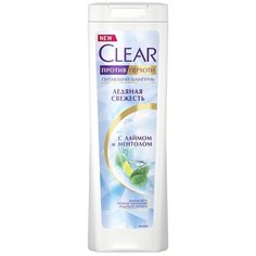 Clear шампунь против перхоти для женщин питающий Ледяная свежесть с лаймом и ментолом, 400 мл