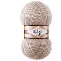 Пряжа Alize Angora Real 40 Plus 100гр. 225м. (40% шерсть, 60% акрил) (541 норка) 5 шт