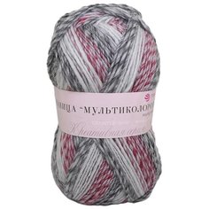 Пряжа Пехорка Ровница Мультиколоровая 200гр. 400м. (50%шерсть, 50%акрил) (715 М) 5 шт