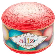 Пряжа Alize Diva Ombre Batik 250г 875м (100% микрофибра акрил) (7381 коралловый) 2 шт