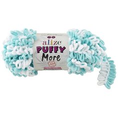 Пряжа для вязания Alize Puffy More 150г 11,5м (100% микрополиэстер) (6269) 2 мотка