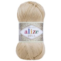 Пряжа ALIZE Diva 100гр. 350м. (100% микрофибра) ТУ (368 бежевый) 5 шт