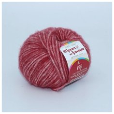 Пряжа из Троицка Фиджи 50гр. 95м. (20% мериносовая шерсть, 60% хлопок, 20% акрил) (363 светлая вишня) 5 шт Троицкая камвольная фабрика