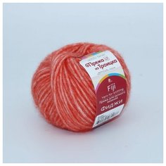 Пряжа из Троицка Фиджи 50гр. 95м. (20% мериносовая шерсть, 60% хлопок, 20% акрил) (58 коралл) 5 шт Троицкая камвольная фабрика