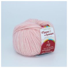 Пряжа из Троицка Фиджи 50гр. 95м. (20% мериносовая шерсть, 60% хлопок, 20% акрил) (352 розовый нектар) 5 шт Троицкая камвольная фабрика