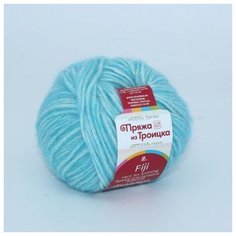 Пряжа из Троицка Фиджи 50гр. 95м. (20% мериносовая шерсть, 60% хлопок, 20% акрил) (222 голубая бирюза) 5 шт Троицкая камвольная фабрика