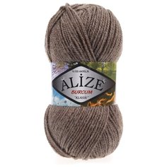 Пряжа ALIZE BURCUM KLASIK 100гр. 210м (100% Aкрил) (239 коричневый меланж) 5 шт