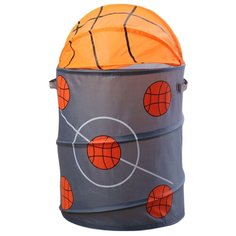 Корзина для игрушек "Баскетбол" с ручками и крышкой 1580324 Сима ленд