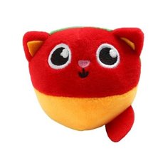 Развивающая, мягкая игрушка - мячик «Котик», с погремушкой, в сумочке