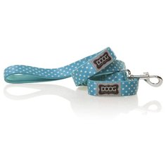 Поводок для собак DOOG "Snoopy", голубой в белую крапинку, S, 120х1.5см (Австралия)