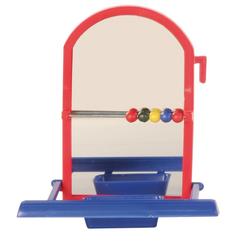 Игрушка для попугая "Зеркало с жёрдочкой", 9 см Trixie