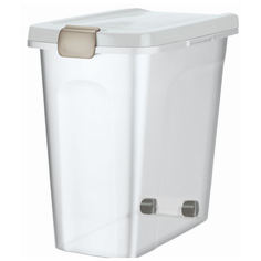 Контейнер для корма, 15 л/22 х 41 х 33 см, прозрачно-белый / белый Trixie