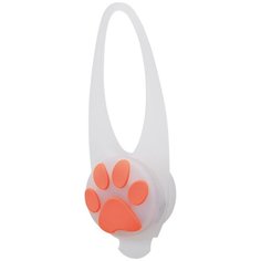 Мигающая клипса на ошейник для собак, ø 2.4 см/8 см, белый с рисунком Trixie