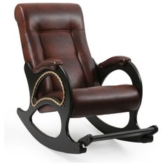 Кресло-качалка Модель 44 Венге, экокожа Antik crocodile Komfort