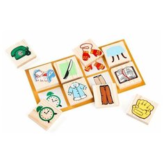 Деревянная игрушка Томик "Лото &ndash; предметы" (6-2222-3)
