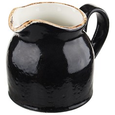 Молочник Крафт Лакрица фарфор; 185мл; черный Steelite